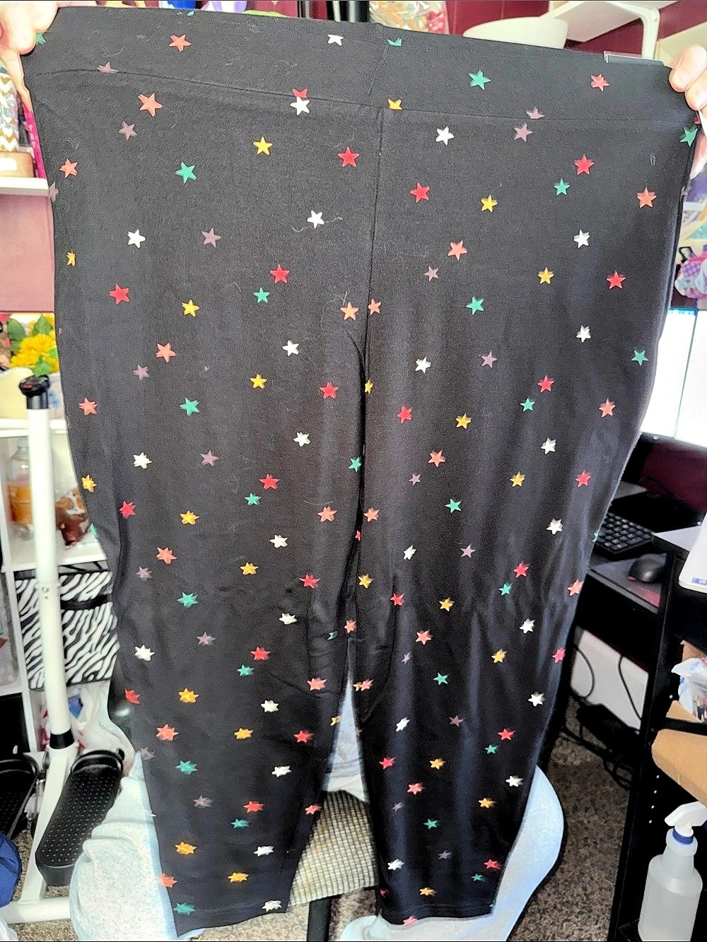 Torrid Full-Length Side Star Legging Black & Multicolor 4X